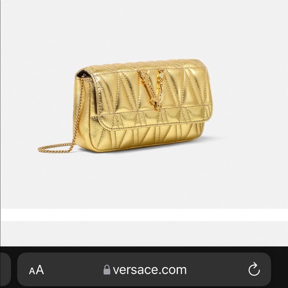 Authentic VIRTUS QUILTED NAPPA LEATHER POUCH - Picture 2 of 7